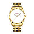 Customized Personalized Photo Calendar Watch for Men – Luxury Waterproof Stainless Steel Quartz Wristwatch with Day-Date Display