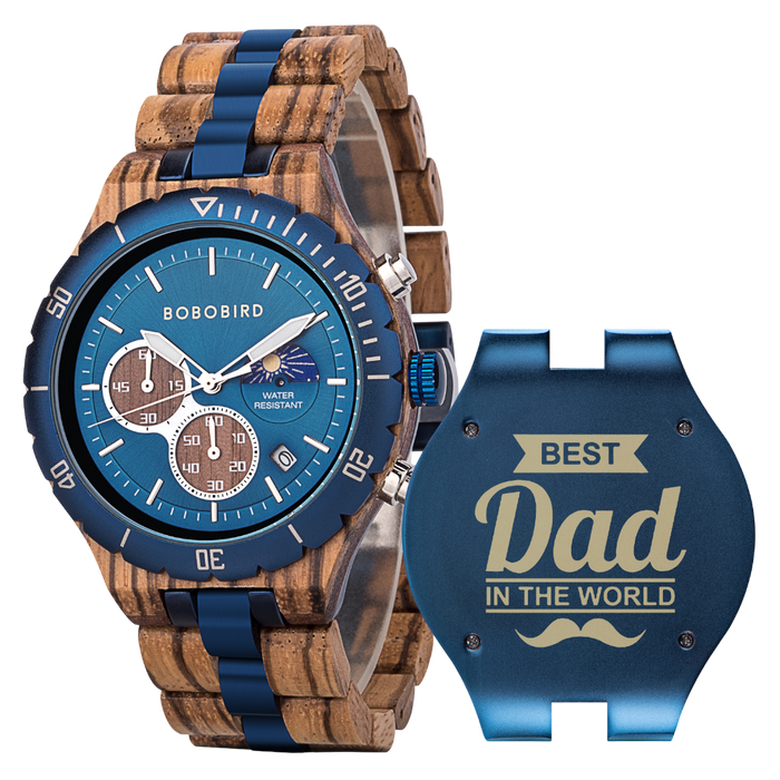 BOBO BIRD Personalized Men's Wooden Watch