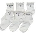 Bridal Party Ruffle Socks Set - Bride, Maid of Honour & Bridesmaids