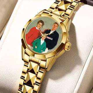 Custom Photo Personalized Luxury Engraved  Watch – Women's Bracelet Watches