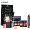POPFEEEL All-In-One Professional Makeup Kit with Glitter Travel Case – Complete 35+ Piece Cosmetics & Brush Set for Beginners and Pros (KIT014)